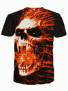 Men's Bold Skull Head Print Summer Tshirt