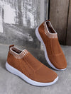 Fashion-Forward Knit Sneakers with Striped Design for Year-Round Outdoor Adventures