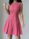 Elegant Plaid Pleated Hem Sleeveless Dress: The Perfect Summer Staple