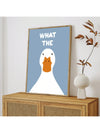 Quirky Duck Print Canvas Art: Fun Bathroom Decor for a Splash of Pink