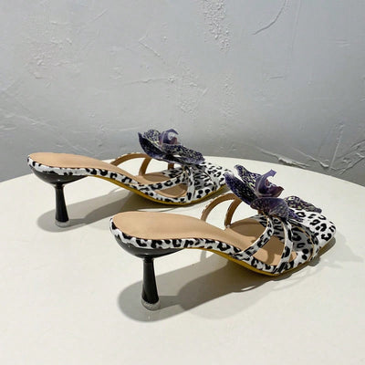 2024 Summer Stiletto Collection: 3D Printed Flower High Heel Sandals for Women