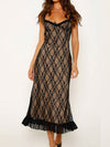 Luxe Lace Ruffle Slip Dress: Perfect for Summer Elegance