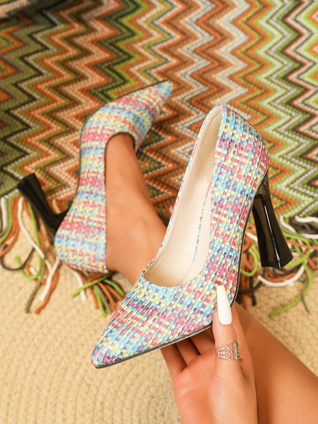 Elevate your work style with our Women's Chunky High-Heeled Work Shoes. These shoes not only provide a stylish and professional look, but also offer the benefit of a comfortable and sturdy shoe for long work days. Boost your confidence and productivity with the perfect blend of fashion and function.