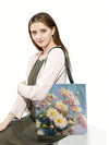 Van Gogh Floral Canvas Tote Bag: Aesthetic Art Handbag for Art Lovers