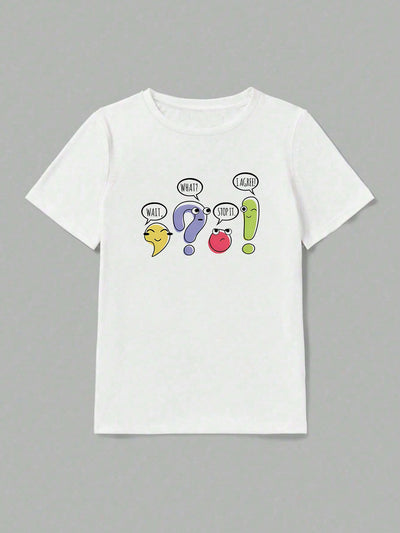 Chic & Casual: Women's Summer Graphic Tee with Adorable Cartoon Design