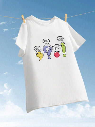 Chic & Casual: Women's Summer Graphic Tee with Adorable Cartoon Design