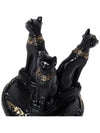 Elegant Bastet Cat Statue with Crystal Ball Stand - Enchanting Resin Collectible Figurine for Home and Garden Décor