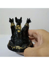 Elegant Bastet Cat Statue with Crystal Ball Stand - Enchanting Resin Collectible Figurine for Home and Garden Décor