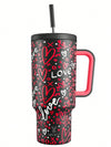 40 Oz Insulated Stainless Steel Tumbler with Handle & Straw - Ultimate Leak-Proof Travel Mug for Hot & Cold Beverages