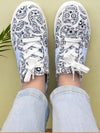 Stylish Skull Print Lace-Up Sneakers: Perfect for Halloween Fun!