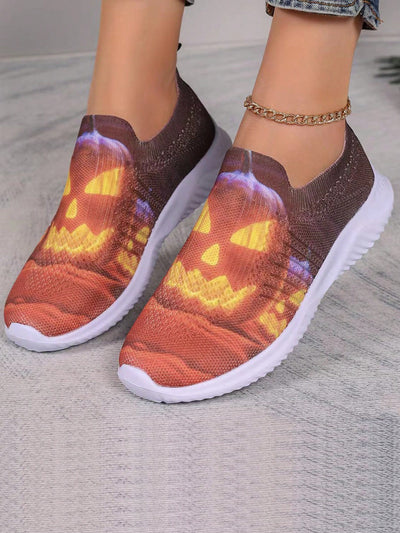 Experience both comfort and style with our Halloween Edition Lightweight Knitted Mesh Sports Shoes. Crafted with breathable and durable mesh material, these shoes will keep your feet feeling refreshed and supported during any physical activity.