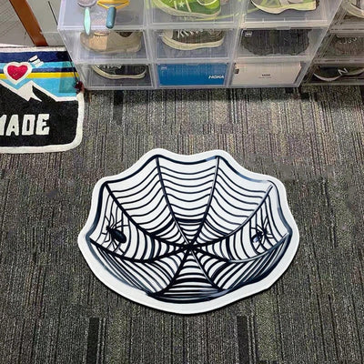 Personalized Thickened Carpet for Every Room in the Home with Spider Web Pattern Decor Rug