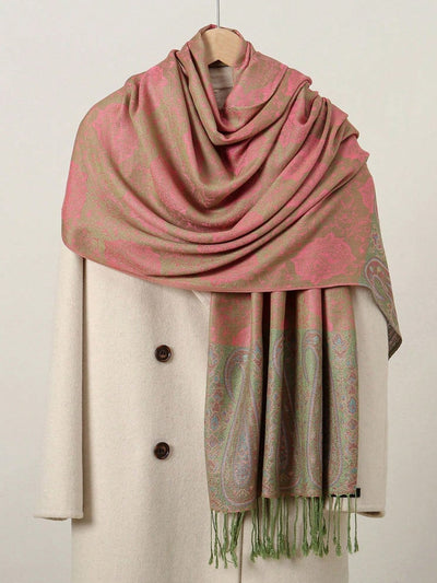 Luxury Vivid Cashmere Scarf: Elevate Your Winter Style With Jacquard Wraps and Ponchos