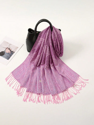 Luxury Vivid Cashmere Scarf: Elevate Your Winter Style With Jacquard Wraps and Ponchos