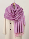 Luxury Vivid Cashmere Scarf: Elevate Your Winter Style With Jacquard Wraps and Ponchos