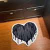 Heartfelt Home: Black Heart Pattern Carpet Rug for All Rooms