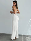 Stunning Backless Crochet Dress with Deep V-Neck and Spaghetti Straps