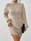 Luxurious Comfort: 3D Knit Woolen Sweater Dress