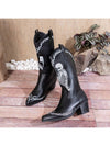 Stunning Skull Design Chunky Heel Riding Boots: A Western Holiday Must-Have