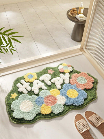 Whimsical Cartoon Floor Mat: A Playful Addition to Your Bathroom Decor