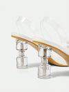 Floral Clear Heel Pumps: Elegant Summer Vacation Shoes for Women