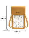 Floral Print Crossbody Bag with Touch Screen Cell Phone Wallet: Stay Fashionable and Convenient