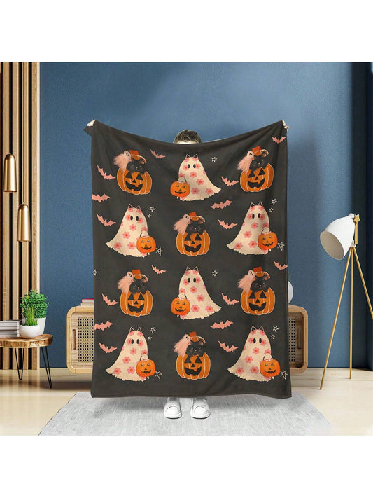 Elevate your Halloween experience with our Cozy Ghost Printed Flannel Blanket! Made with soft and comfortable material, this blanket is perfect for snuggling up at home, staying warm in the office, or keeping cozy while traveling.