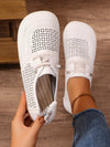 Vintage Summer Chic: Hollow-Out Slip-On Shoes for Women