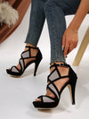 Fashionable Hollow Out Ankle Strap Platform Sandals: Elevate Your Style