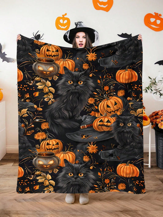 Upgrade your home decor with our Cute Halloween Square Printed Plush Blanket. This versatile and stylish blanket is perfect for all seasons, keeping you cozy and comfortable. The fun Halloween designs add a touch of whimsy to any room. A must-have for any Halloween enthusiast!