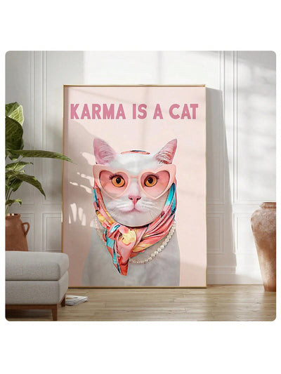 Add a touch of feline charm to your dorm room with our "Purr-fectly Pink" canvas poster. This trendy and girly decor piece features a cute cat design that is sure to add a playful and stylish touch to your space. Made with high-quality canvas material, it's a durable and long-lasting addition to your room.