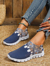 Chic Comfort: Women's Breathable Knit Sneakers - Lightweight & Odor-Resistant Casual Sport Shoes