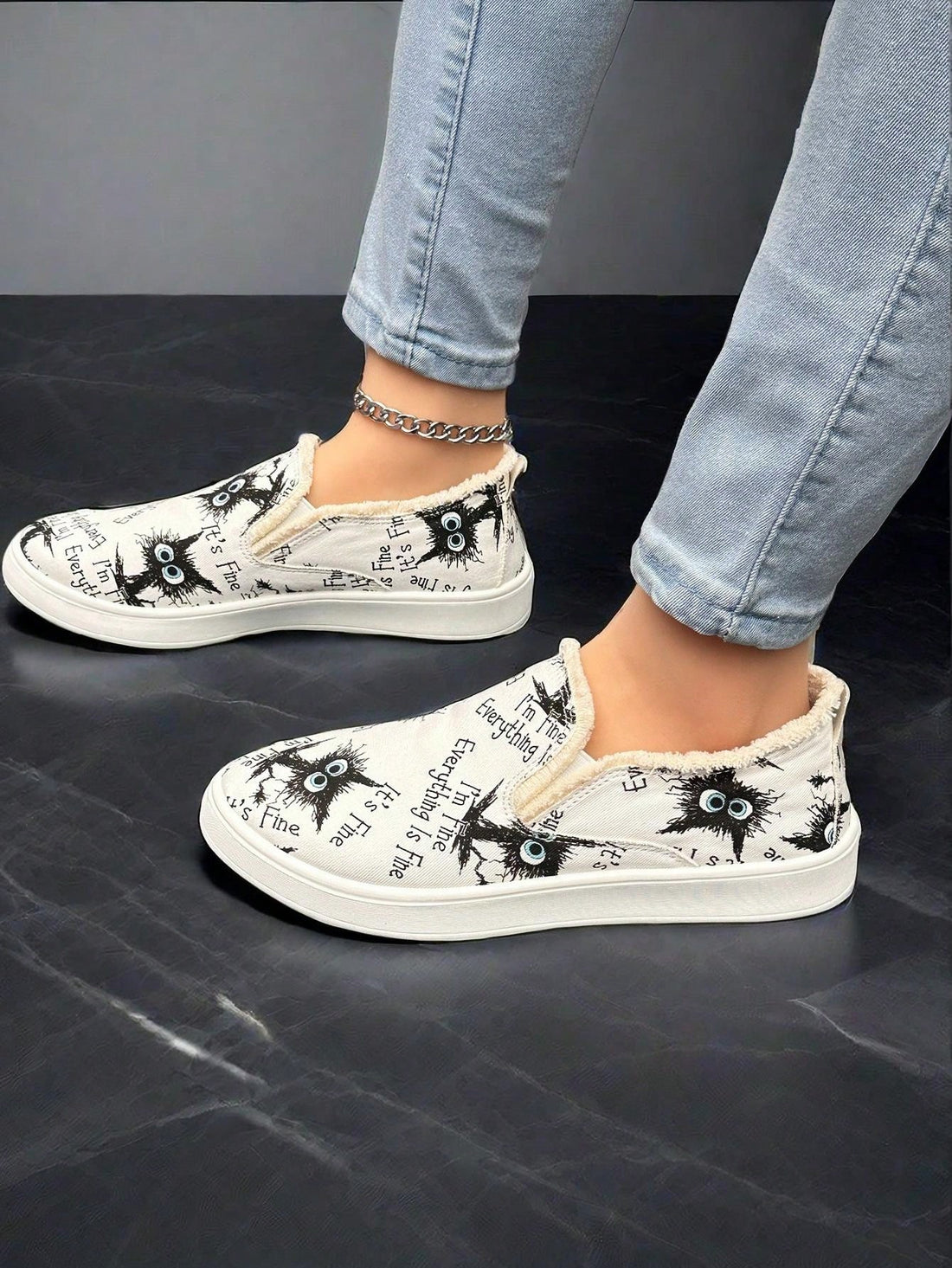 Upgrade your style with our Wild Style: Women's Animal Print Slip-On Sports Shoes. Featuring a trendy animal print design, these slip-on shoes offer both fashion and functionality. Made with high-quality materials, they provide comfort and support for all-day wear. Elevate your athletic look with these must-have shoes.