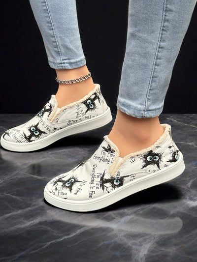 Wild Style: Women's Animal Print Slip-On Sports Shoes