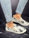 Wild Style: Women's Animal Print Slip-On Sports Shoes