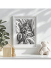 Adorable Animal Art Trio: Tiger, Cat, and Koala Canvas Wall Prints - Perfect for Dorms, Bedrooms, and Home Decor