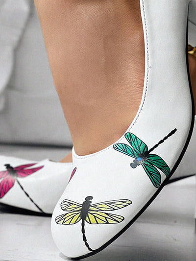 Dragonfly Dreams: Elegant Platform Pumps for Autumn and Winter Parties