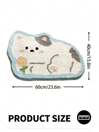 Whimsical Cartoon Floor Mat: A Playful Addition to Your Bathroom Decor