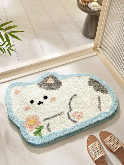 Whimsical Cartoon Floor Mat: A Playful Addition to Your Bathroom Decor