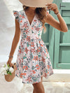 Floral Flutter Sleeve Dress: Perfect for Tea Parties and Valentine's Day