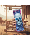 Skull Flower Pink Insulated Water Bottle: Ideal for Halloween, Gym, and Outdoor Sportsull