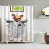 Bad Dog" Funny Animal Shower Curtain: A Playful Addition to Your Bathroom Decor