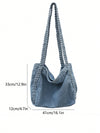 2024 Fashion Braided Jeans Tote: The Ultimate Casual Street Trend Shoulder Bag