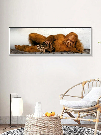 Contemporary Animal Portrait Canvas Painting - Elevate Your Walls with Modern Art