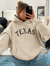 Floral Slogan Print Hoodie - Spring/Summer Casual Sweatshirt for Women