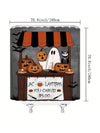 Spooky Ghost Waterproof Shower Curtain with 12 Hooks: Halloween Decor Must-Have