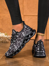 Skull Print Halloween Sneakers: Spooky Style with Breathable Comfort