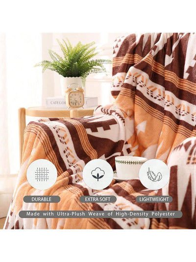 Cozy Comfort: Double-Sided Printed Flannel Blanket for All Seasons