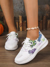 Stylish Purple Butterfly Printed Sports Shoes for Women - Perfect for All Seasons