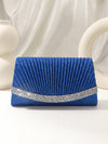 Sparkling Elegance: Mini Glitter Evening Bag with Rhinestone Decor